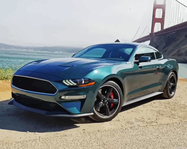 Bullitt Mustang Paint By Numbers.png