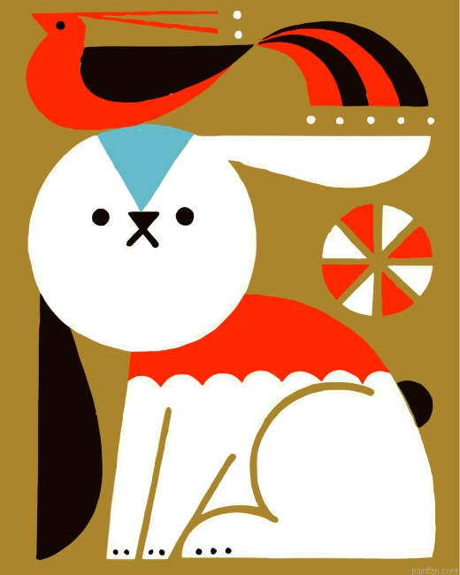 Bunny And Bird Paint By Number.png