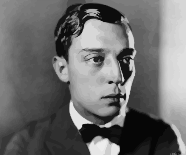 Buster Keaton Black And White Paint By Number.png
