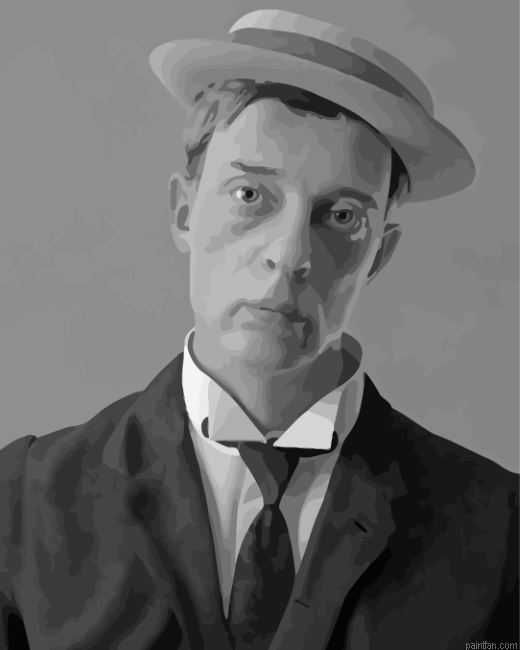 Buster Keaton In Hat Paint By Number.png