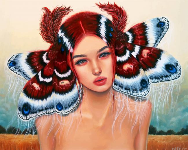 Butterfly Woman Paint By Number.png