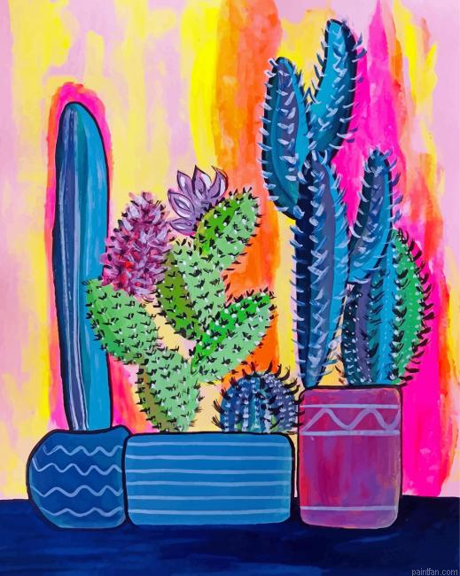 Cactus Plants Pots Paint By Number.png