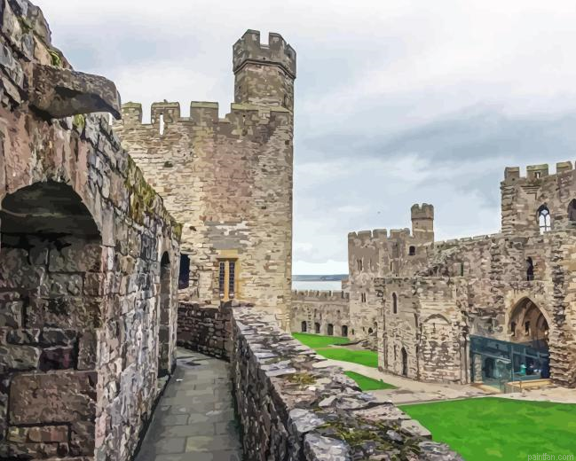 Caernarfon Castle Paint By Numbers.png