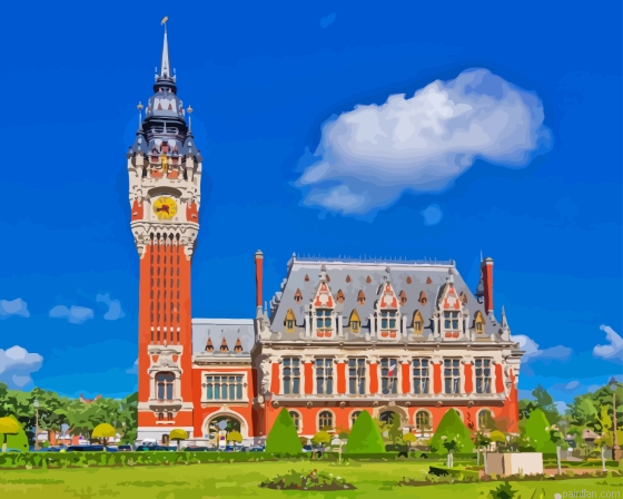 Calais Belfry Calais France Paint By Numbers.png
