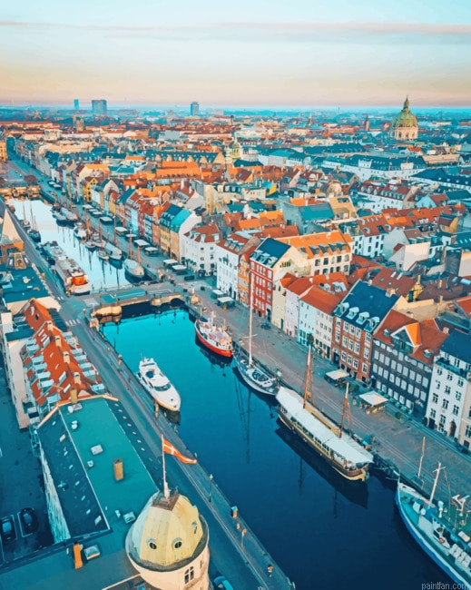 Canal In Riga Latvia Paint By Number.png