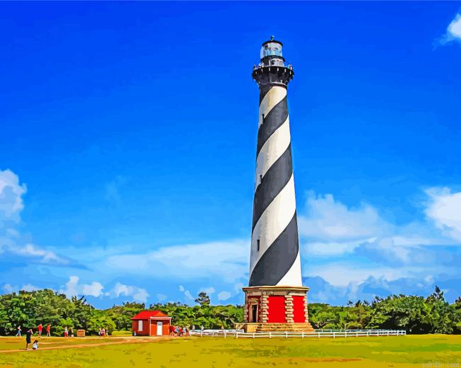 Cape Hatteras Light North Carolina Paint By Number.png