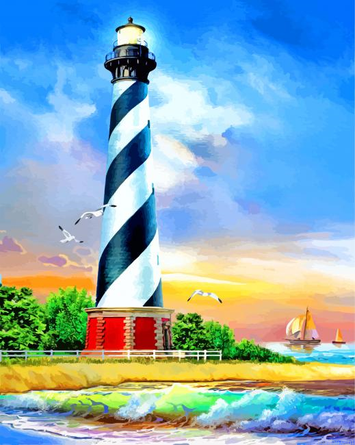 Cape Hatteras Light Station Paint By Number.png