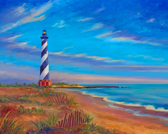 Cape Hatteras Lighthouse Paint By Number.png