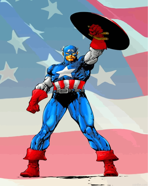 Captain America Marvel Paint By Number.png
