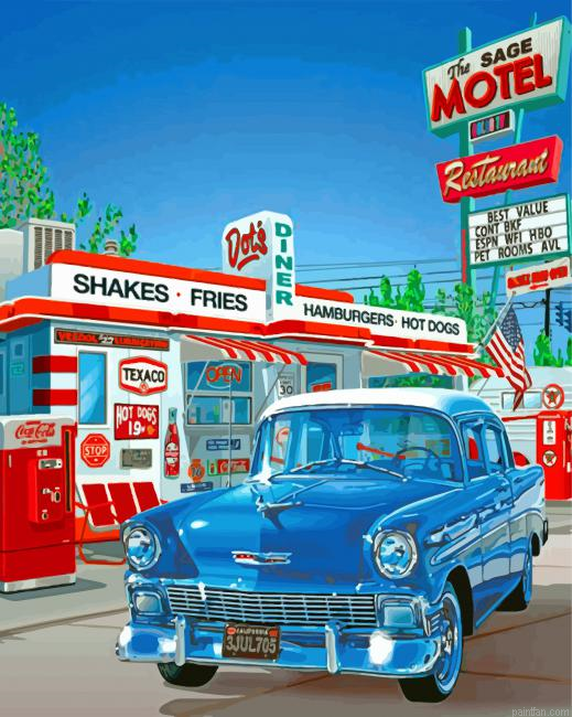 Car In Gas Station Paint By Number.png