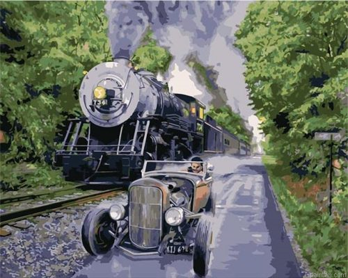 Car And Train Paint By Numbers.png