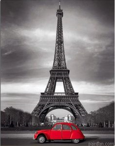 Car At Paris Paint By Numbers.png
