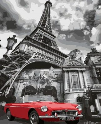 Car In Paris Paint By Numbers.png