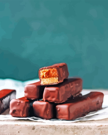 Caramel And Chocolate Bars Paint By Numbers.png