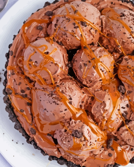 Caramel And Chocolate Ice Cream Pie Paint By Numbers.png