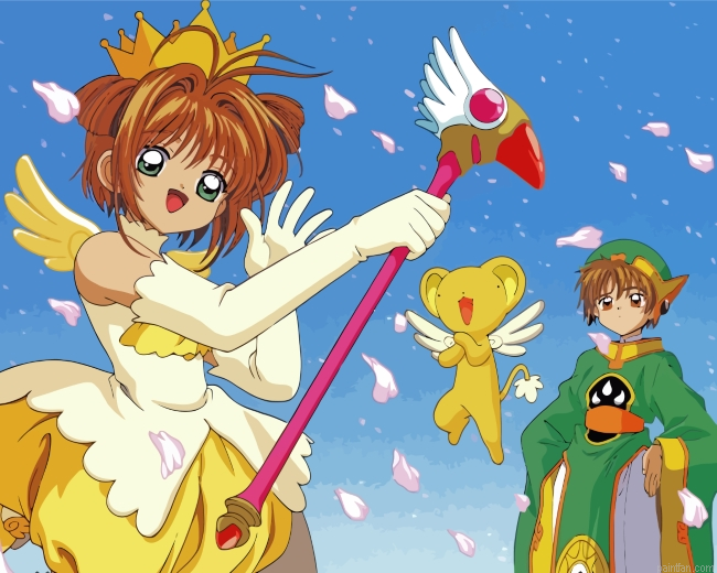 Cardcaptor Sakura Kinomoto Paint By Number.png