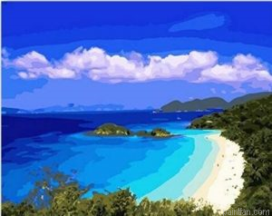 Caribbean Beach Paint By Numbers.png