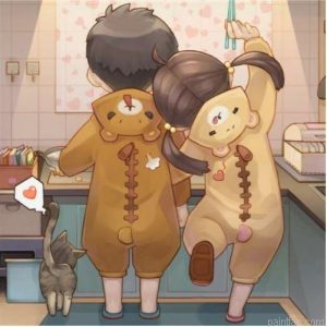 Cartoon Couple Paint By Numbers.png