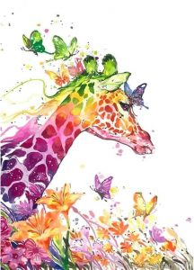 Cartoon Giraffe Paint By Numbers.png