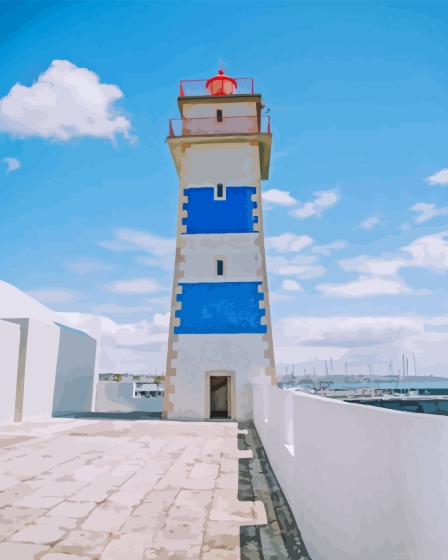 Cascais Lighthouse Paint By Numbers.png