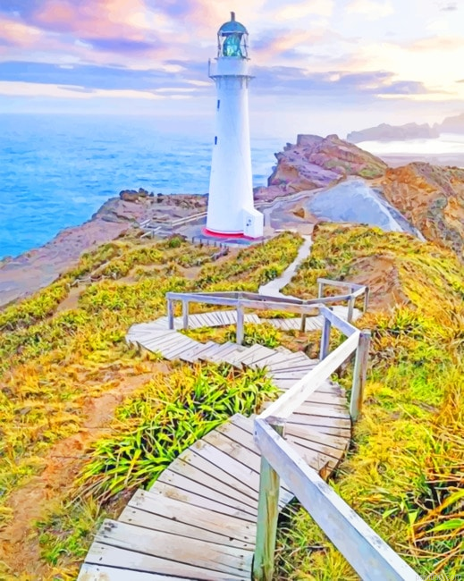 Castle Lighthouse New Zealand New Paint By Numbers.png