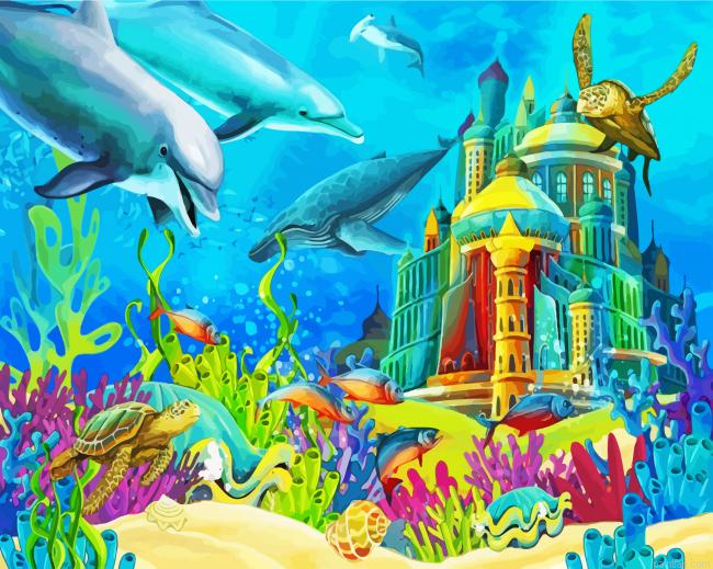 Castle Under The Sea Paint By Numbers.png
