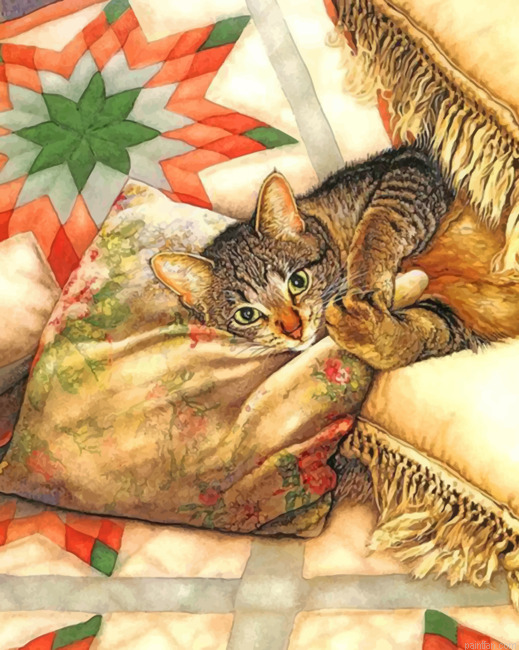 Cat Chilling Paint By Number.png