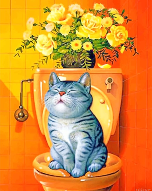 Cat In The Bathroom New Paint By Numbers.png