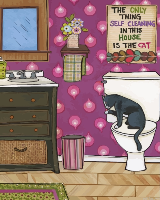 Cat In The Toilet Paint By Number.png