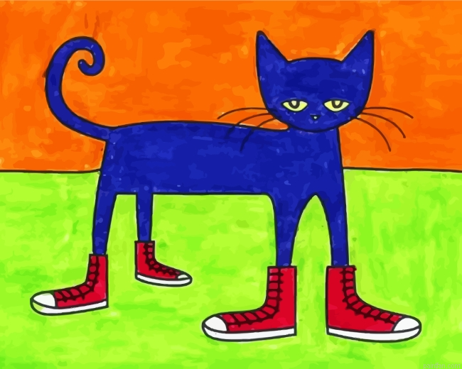 Cat Wearing Shoes Paint By Number.png