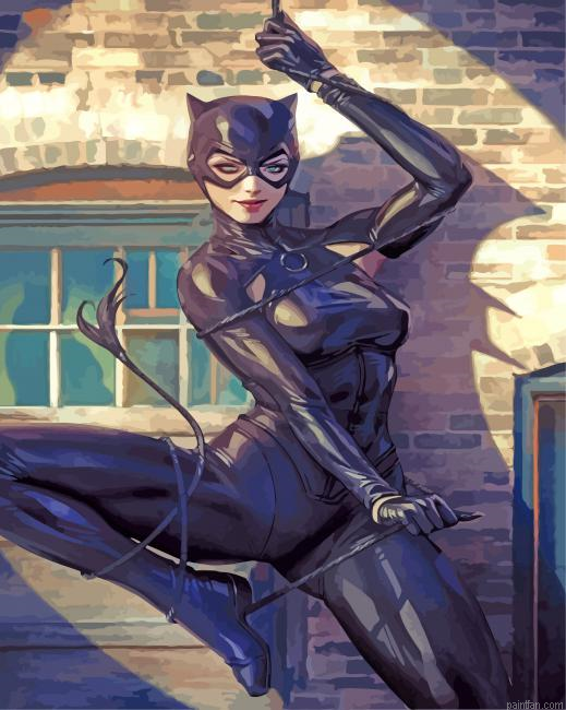 Cat Woman Paint By Numbers.png