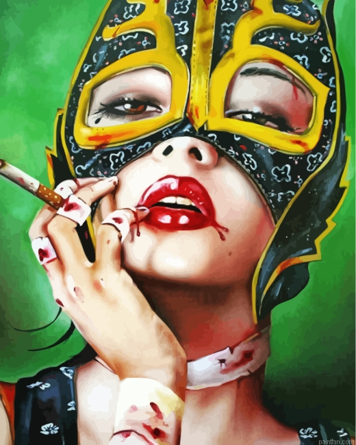 Cat Woman Smoking Paint By Number.png
