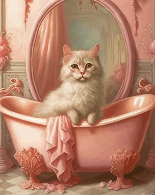 Cat In Bath Paint By Numbers.png