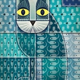 Cat On Wall Paint By Numbers.png