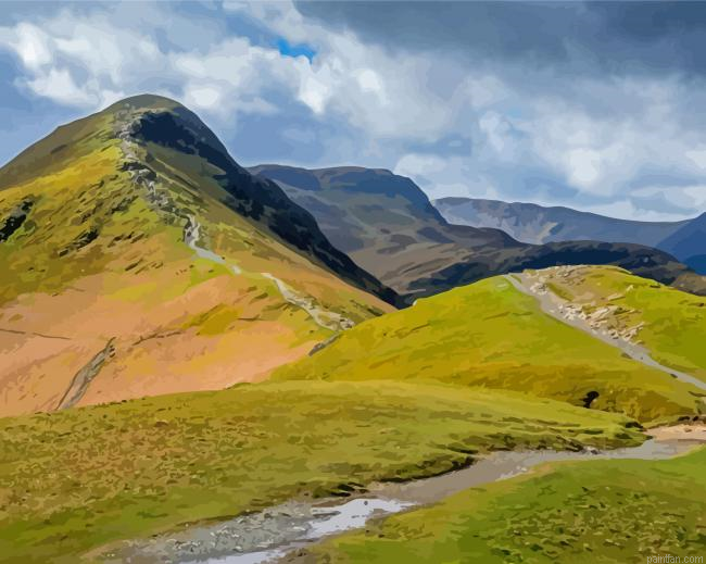 Catbells Fell Paint By Numbers.png