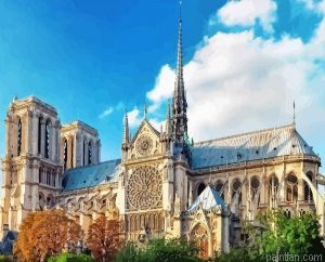 Cathedral In Paris Paint By Numbers.png
