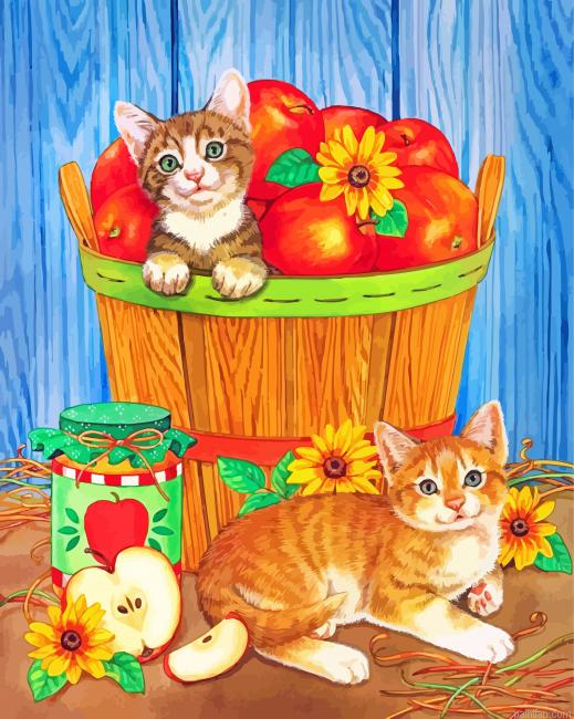 Cats And Apples Paint By Number.png