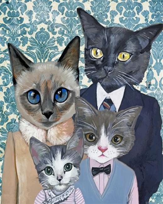 Cats Family Paint By Number.png