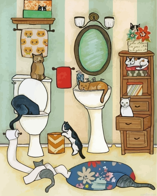 Cats In Bathroom Paint By Number.png