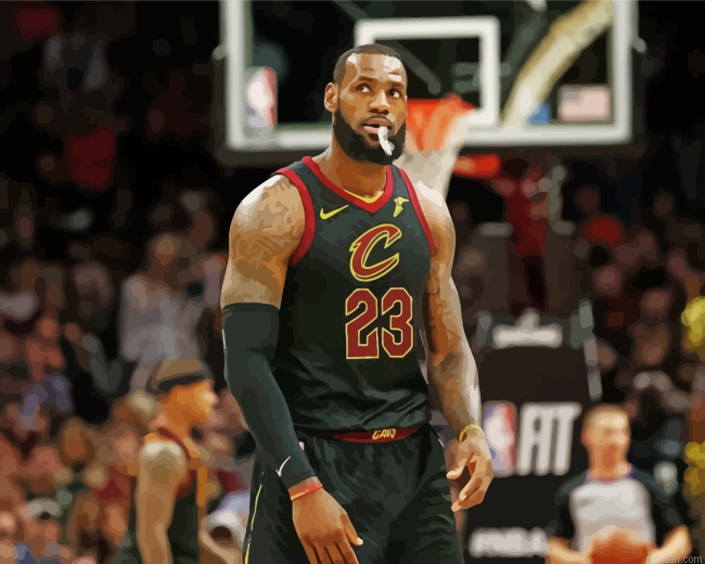 Cavaliers Basketball Player Paint By Numbers.png