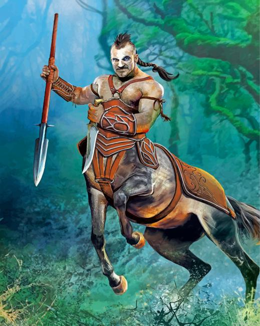 Centaur Druid Art Paint By Number.png
