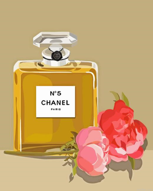 Chanel Bottle And Flowers Paint By Numbers.png