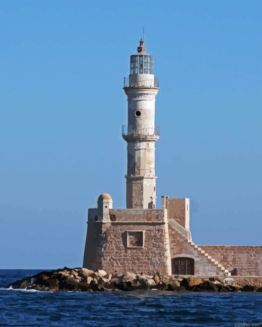 Chania Lighthouse Paint By Numbers.png