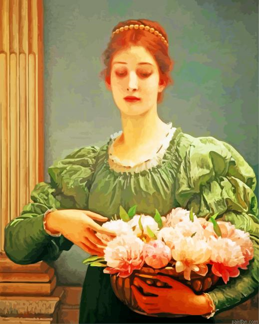 Charles Edward Perugini Peonies Paint By Number.png