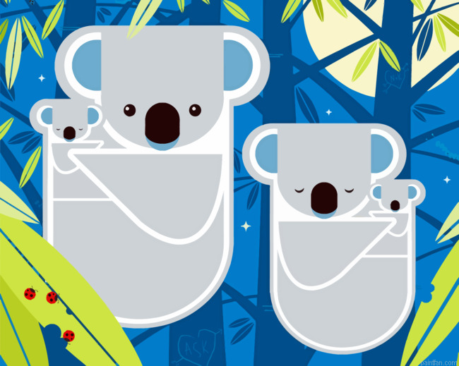 Charley Harper Koalas Paint By Number.png