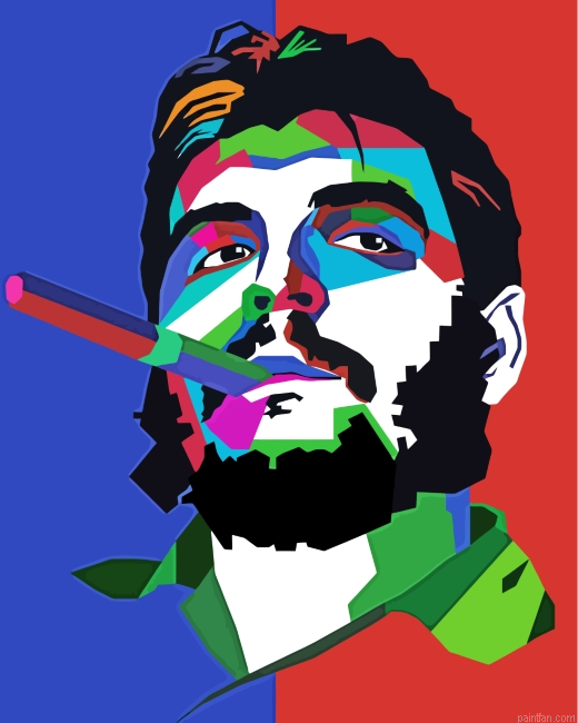 Che Guevara Pop Art Paint By Number.png