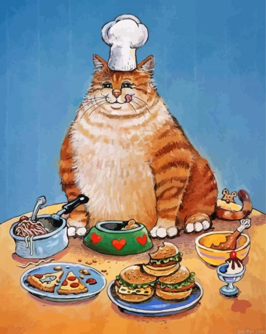 Chef Cat Lunch Paint By Numbers.png