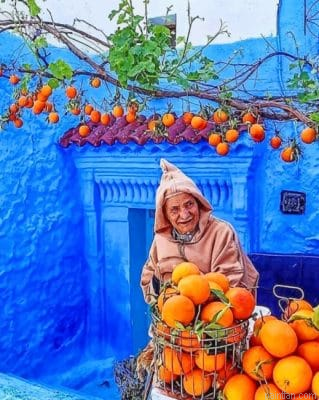 Chefchaouen The Blue Pearl Paint By Number.png