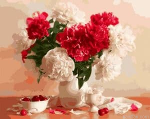 Cherries Flowers Paint By Numbers.png