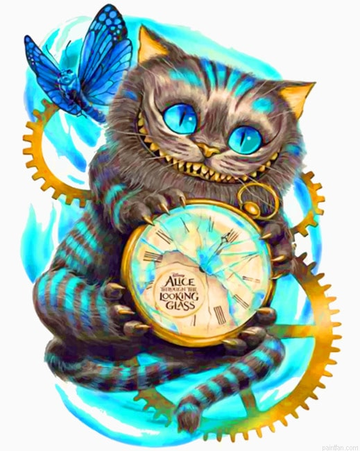 Cheshire Cat Cartoon And Animation Paint By Numbers.png